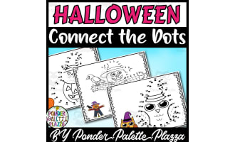 Halloween Dot to Dot pages - Connect the Dots Activity