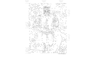 Halloween Extreme Difficulty Dot-to-Dot: Frankenstein