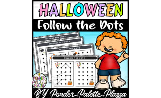 Halloween Follow the Dots - Dot to Dot Activity