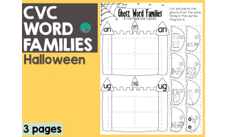 Halloween Ghost Word Families