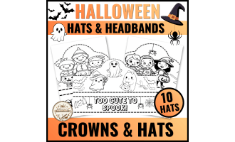 Halloween Hats, Halloween Crowns, Headbands Halloween Craft October Ac
