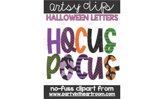Halloween Letters Clipart