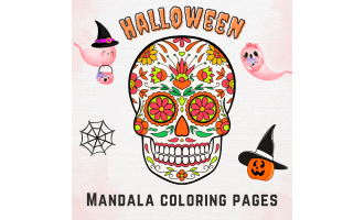 Halloween Mandala Coloring Pages