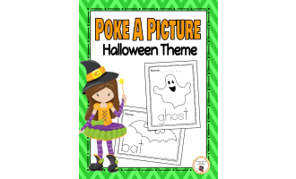Halloween Poke a Picture activity
