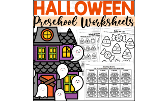 Halloween Preschool Math Worksheets