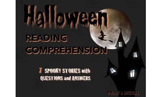 Halloween Reading Comprehension for 3rd and 4th Grades