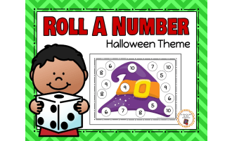 Halloween Roll a Number Game