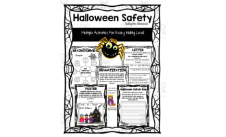 Halloween Safety Activity Packet