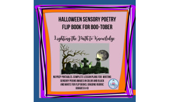 Halloween Sensory Poetry Flip-Book for BOO-Tober