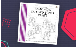 Halloween Skeleton Puppet Crafts
