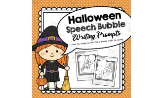 Halloween Speech Bubble Writing Prompts | Creative Writing
