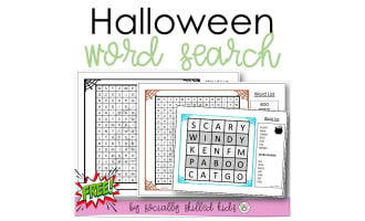 Halloween Themed Word Search