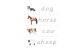 Handwriting Exercises with a Farm Theme