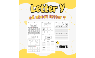 handwriting letter y worksheets - tracing letter y printable