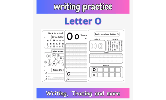 handwriting practice letter o - trace letter o worksheets preschool