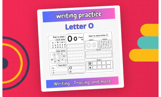 handwriting practice letter o - trace letter o worksheets preschool