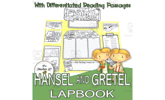 Hansel and Gretel Lapbook Project Reading Activities Grade 3 4 5