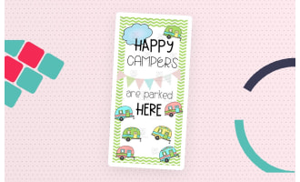 Happy Campers are Parked Here Back to School Bulletin Board