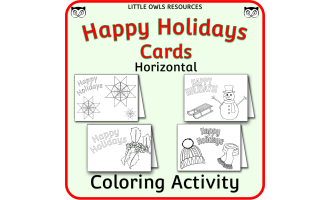 Happy Holidays Cards - Horizontal