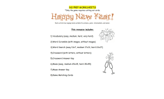 Happy New Year! Activities