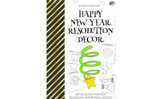Happy New Year Resolution Decoration