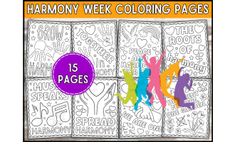 Harmony Week Coloring Pages For Kids