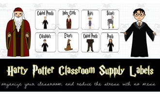 Harry Potter Classroom Supply Labels