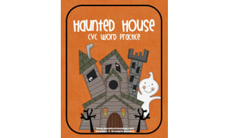 Haunted House CVC Mat Activity