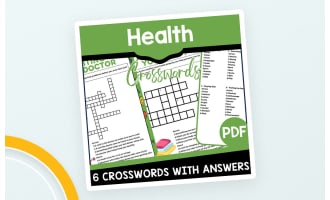 Health Crossword Puzzles – Grades 2–5 Vocabulary