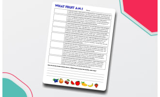 Health Worksheets: What Am I?