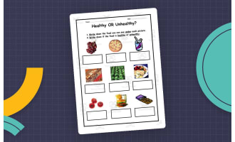 Healthy or Unhealthy Food – Sorting Worksheet