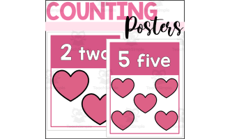 Heart Counting Posters 1-10