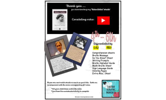 Helen Keller 4th - 6th Grade Worksheet Packet