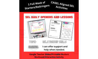 Helping Others | SEL Daily Openers/Bellringers and Weekly SEL Activity