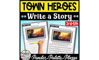 Heroes in Our Town Write a Story Activity - Memorial Day