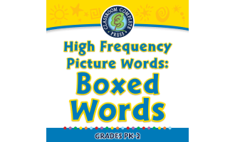 High Frequency Picture Words: Boxed Words - FLASH-PC