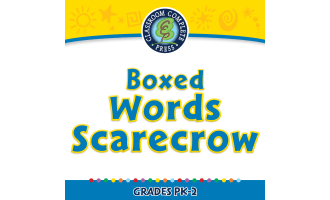 High Frequency Sight Words: Boxed Words Scarecrow - FLASH-MAC