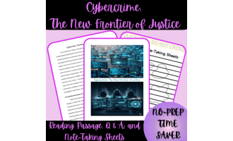 High School Cybercrime:  The New Frontier of Justice Reading Passage
