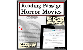 High School Reading Passage and Questions About Horror Movies