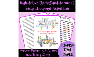 High School The Art and Science of Foreign Language Acquisition