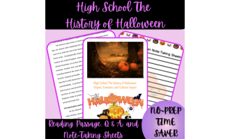 High School The History of Halloween Reading Passage