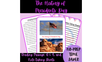 High Schoool The History of Presidents' Day Reading Passage