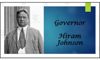 Hiram Johnson (Former CA Senator and CA Governor) BIO PPT