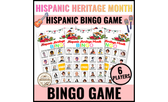 Hispanic Heritage Month Bingo Game Activity Latinx Heritage Month