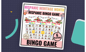 Hispanic Heritage Month Bingo Game Activity Latinx Heritage Month