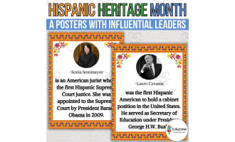 Hispanic Heritage Month Posters: the Power of Hispanic Leaders