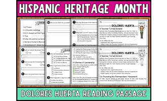 Hispanic Heritage Month Reading Passage : Dolores Huerta Passage