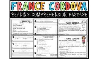 Hispanic Heritage Month Social Studies: France Cordova Passage