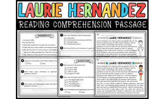 Hispanic Heritage Month Social Studies: Laurie Hernandez Passage