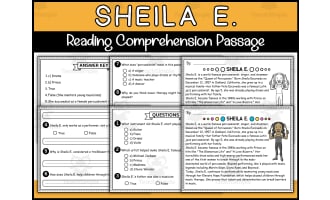 Hispanic Heritage Month Social Studies: Sheila E. Reading Passage